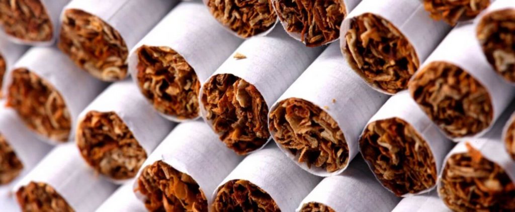 A factory producing tobacco products in the UK